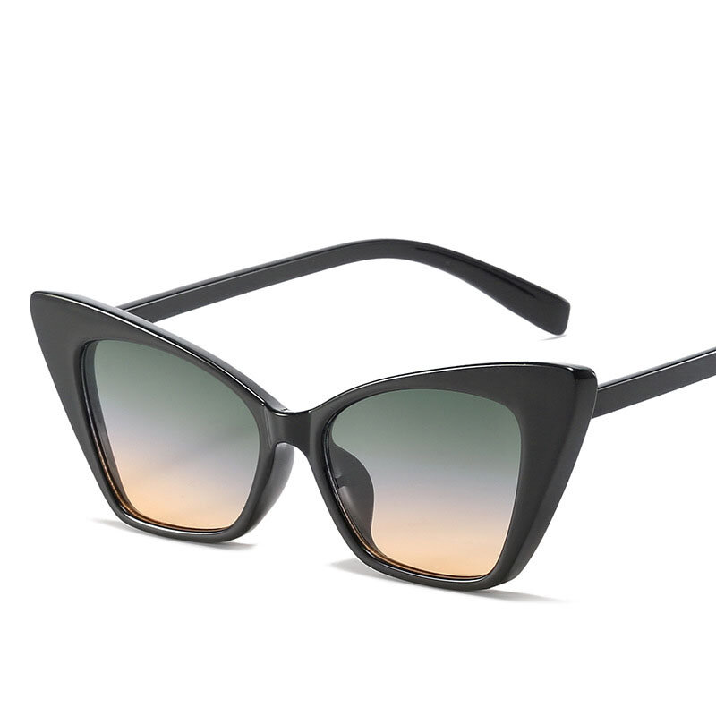 2021 luxus Marke Rechteck Sonnenbrille Frauen Männer Grau Rosa Shades Frauen Vintage Steampunk Cat Eye Sonnenbrille Unisex UV400