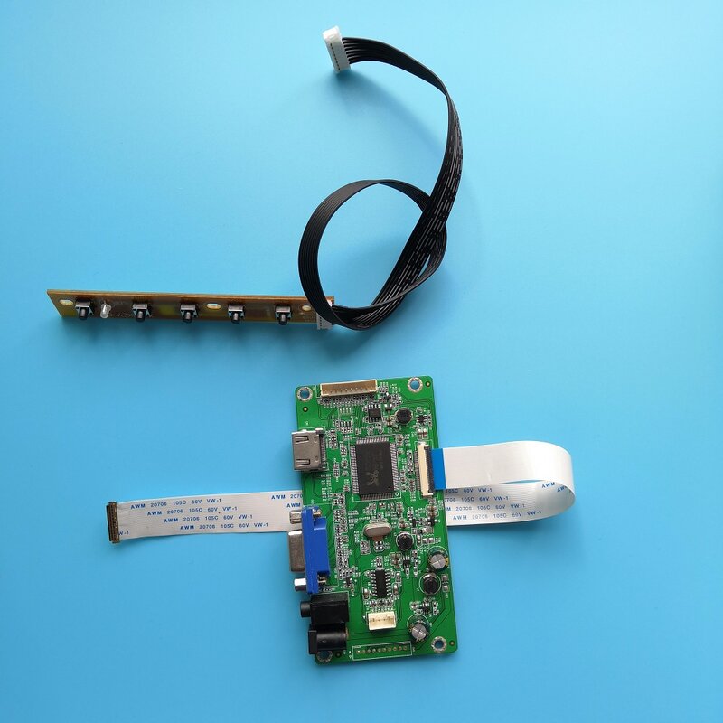 VGA ЖК-дисплей ПИД регулятором плата драйверная набор "сделай сам" 30pin для Светодиодный LP156WF6 (СП) 1920*1080 15,6 сенсорный ЖК-монитор кабель
