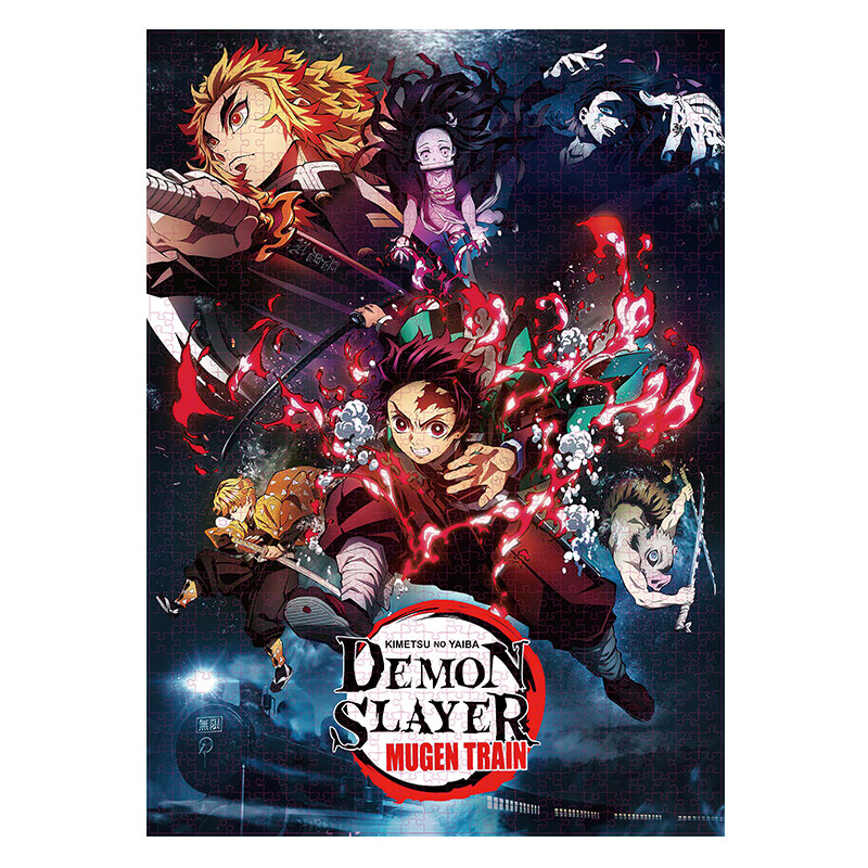 1000Pcs ปริศนาการ์ตูน Anime Demon Slayer Kimetsu ไม่มี Yaiba กระดาษ Kamado Tanjirou จิ๊กซอว์ปริศนาสำหรับเด็กผู้ใหญ่ Eductational ของเล่...