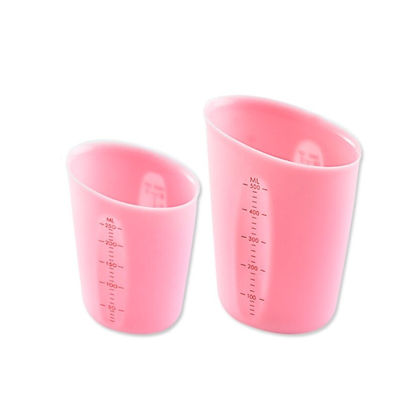 250/500ml Silicone Measuring Cup with Precise Scale for Epoxy Resin Mold Jewelry Making Non-Stick Mixing Cups Handmade DIY Craft