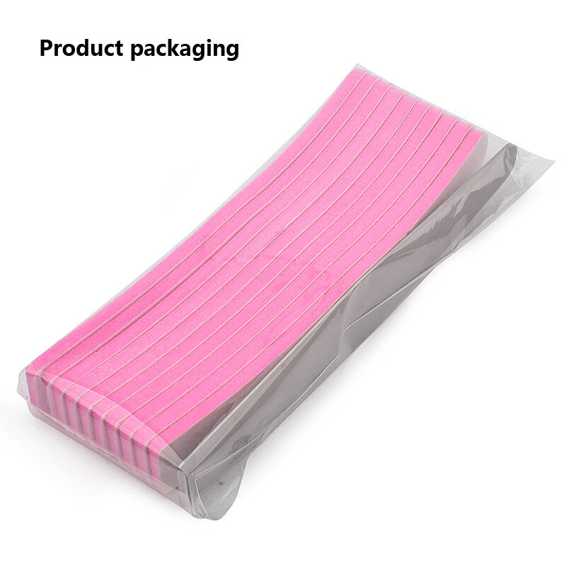 10pcs Nail Polish Buffing Sanding Buffer Strips Double-sided Nail File Blocks Pink Sponge Polishing Pedicure Manicure Tools