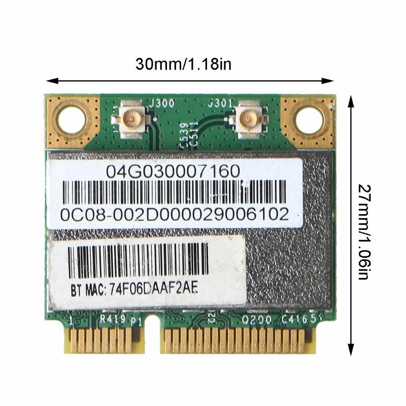 Adaptador de tarjeta inalámbrica para Broadcom Bcm94313HMGB AW-NB047H BCM4313, tarjeta de red Wifi Mini Pci-e con Bluetooth 4,0
