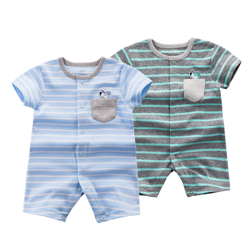 2022 abbigliamento estivo di marca pagliaccetti per neonati abbigliamento neonati vestiti per bambini Costume di cotone Mini auto neonato