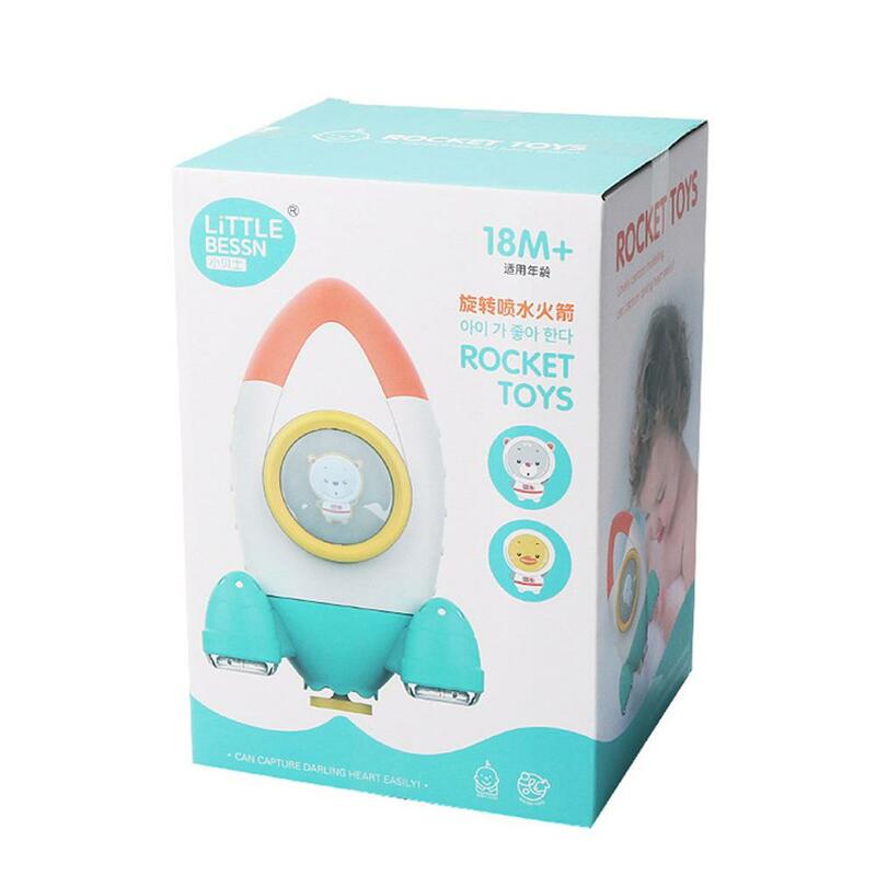 Foguete Rotação Brinquedo Spray de Água do Chuveiro do bebê Banho Do Bebê de Brinquedo de Presente