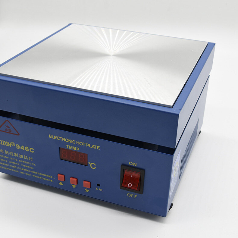 BOZAN-ركيزة ألمنيوم 946C ، منصة تسخين ، درجة حرارة ثابتة ، قابلة للتعديل ، إزالة شاشة phablet 220V