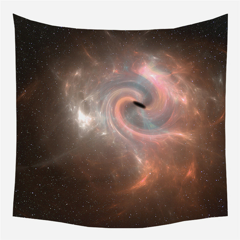 Fuwatacchi Black Hole Wall Hang Tapestries Moon Patterns Wall Hanging Tapestry Blanket Wall Decor Home Decoration Accessories