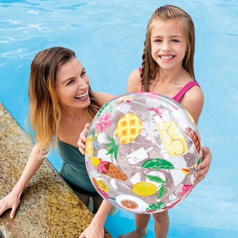 Bola bola flutuante inflável para crianças, bola bola bola de água inflável de pvc para natação ao ar livre, brinquedo interativo elástico de praia para crianças