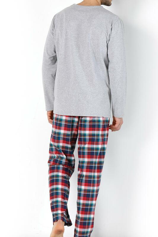 Пижама Мужская с длинным рукавом, пижама из чистого хлопка, комплект для сна, домашняя одежда, пижама с коротким рукавом, на весну