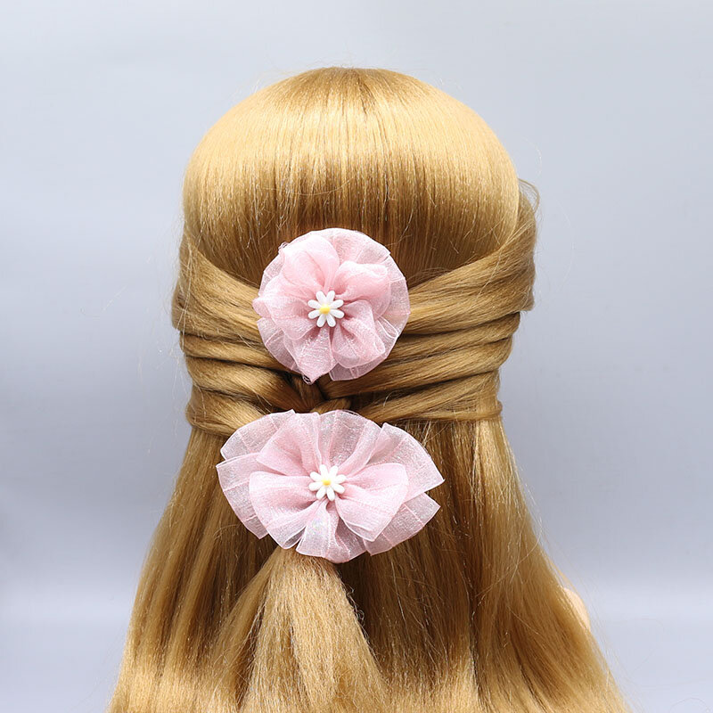 Cyhgm grampos de cabelo coreanos para meninas, grampos de cabelo fofos e elásticos para meninas, acessórios para cabelo infantil