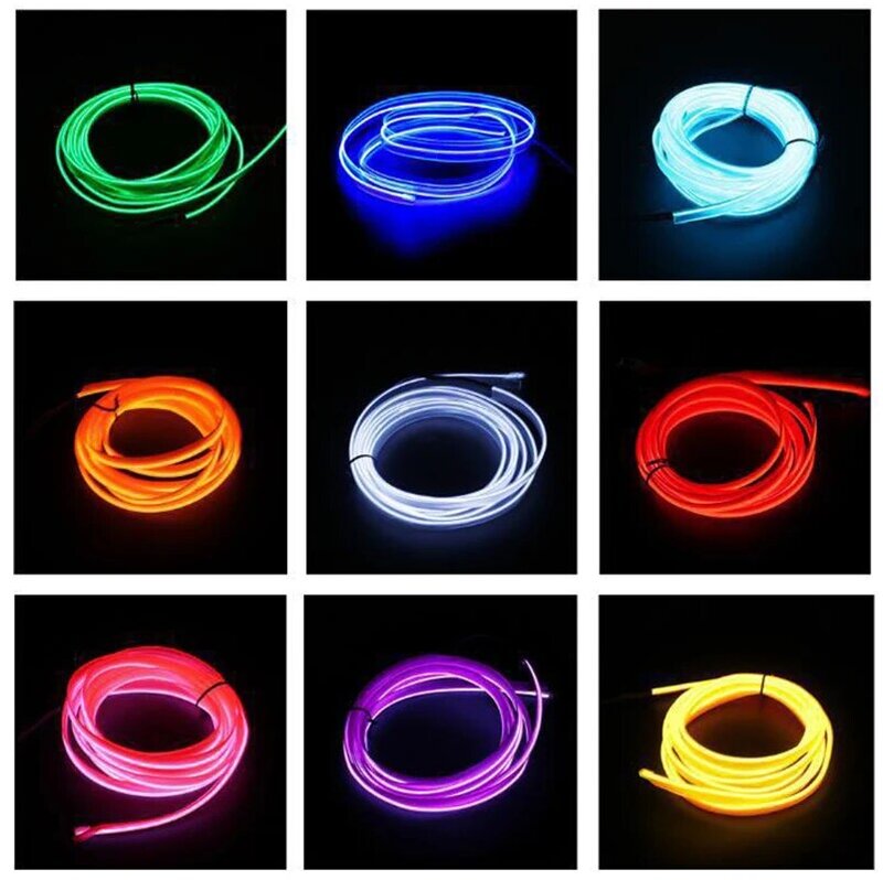 Illuminazione per interni auto striscia led automatica flessibile multicolore Neon USB Drive telecomando impermeabile luce ambientale decorazione domestica notturna