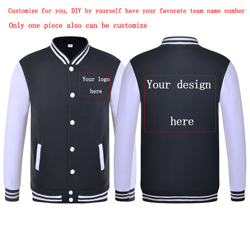 Costom hipster hoodies jaqueta de beisebol traje casaco de beisebol camisolas diy por si mesmo personalizando para você esporte jaqueta