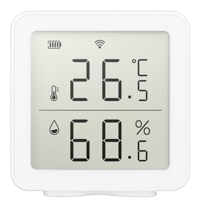 Wifi inteligente sensor de umidade temperatura início indoor sirene alarme suporte alexa google casa funciona com tuya app sem hub necessário