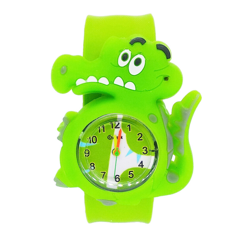 Orologi per bambini giocattoli per cartoni animati regalo di compleanno per bambini 14 animali orologio da polso con patch orologi per bambini orologio al quarzo per bambini in Silicone