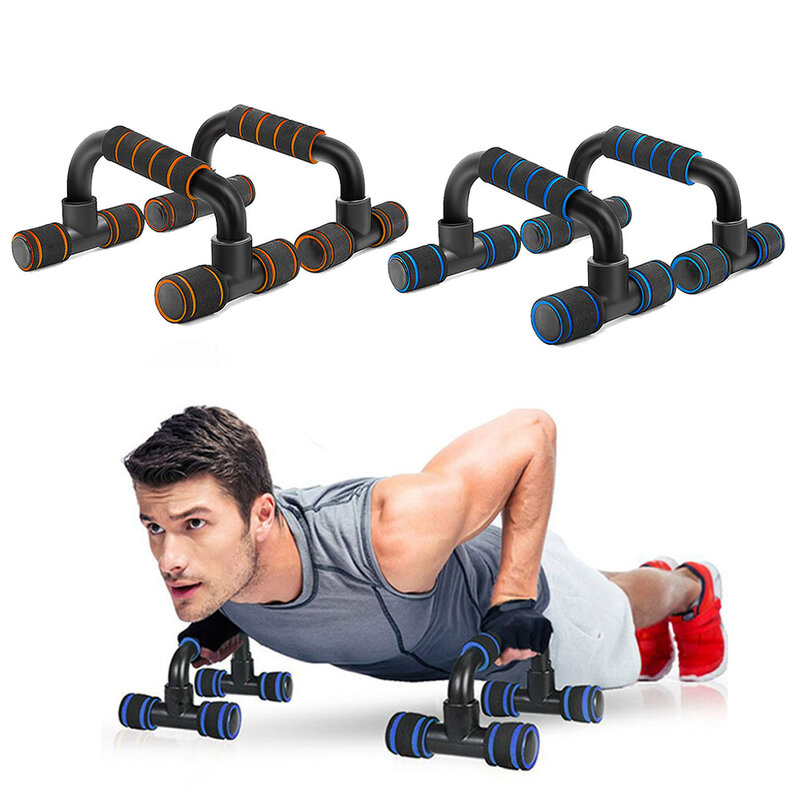 Barra de abdominales para flexiones, herramienta de entrenamiento de Fitness corporal, barras de soporte, ejercicio muscular de pecho, esponja, soporte de agarre de mano, entrenador, 1 par