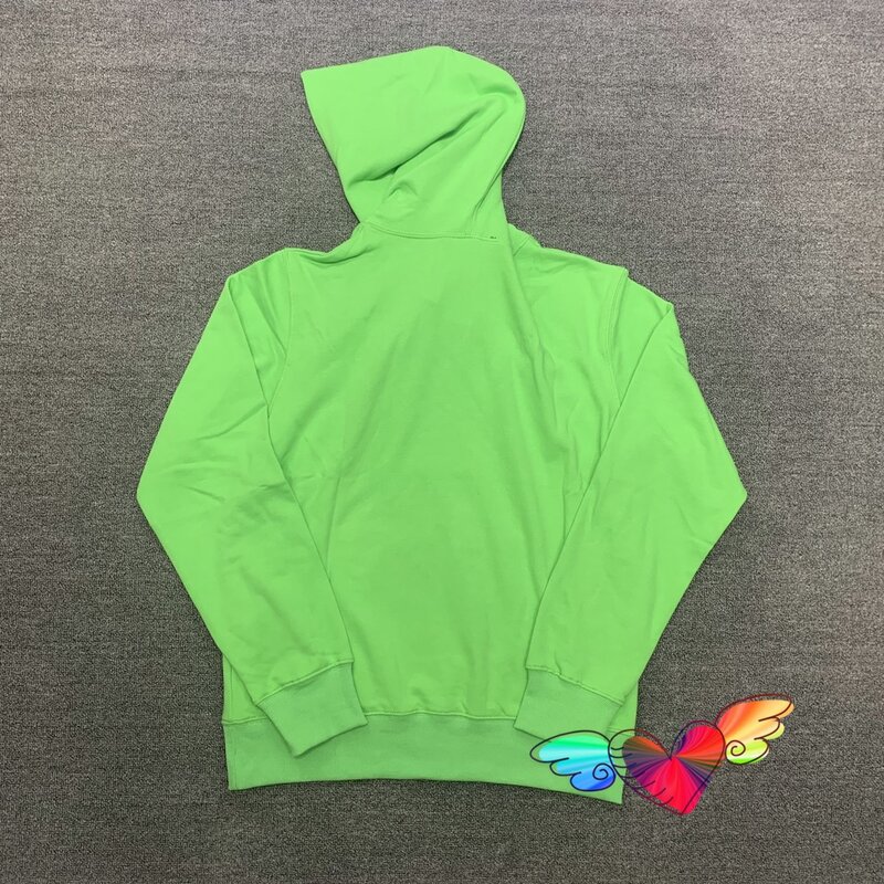 Green Sp5der Young Thug-Sudadera con capucha para hombre y mujer, suéter de alta calidad con estampado gráfico de Ángel, telaraña, espuma, 555555, 555555