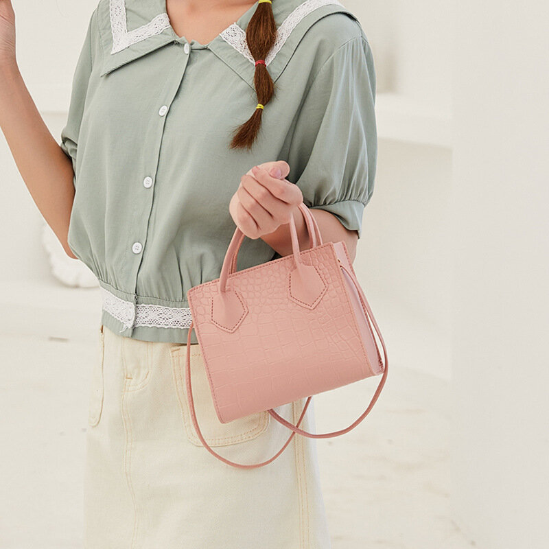 2020 модные трендовые женские сумки через плечо с крокодиловым узором винтажная Классическая однотонная стильная сумка через плечо для дам