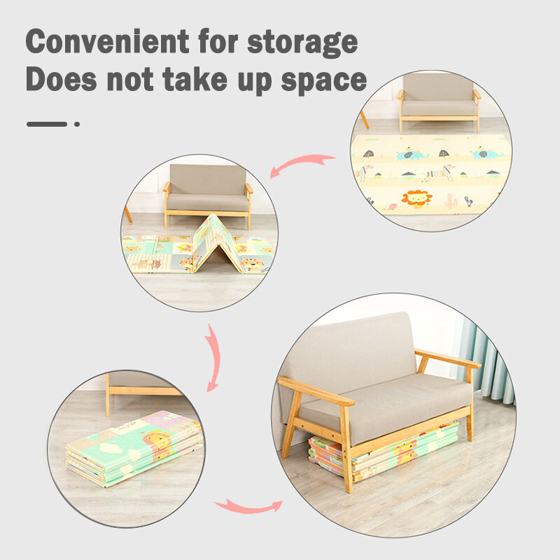 접이식 아기 놀이 매트 Xpe 퍼즐 매트 보육원에서 교육 어린이 카펫 등산 패드 키즈 러그 Activitys 게임 완구