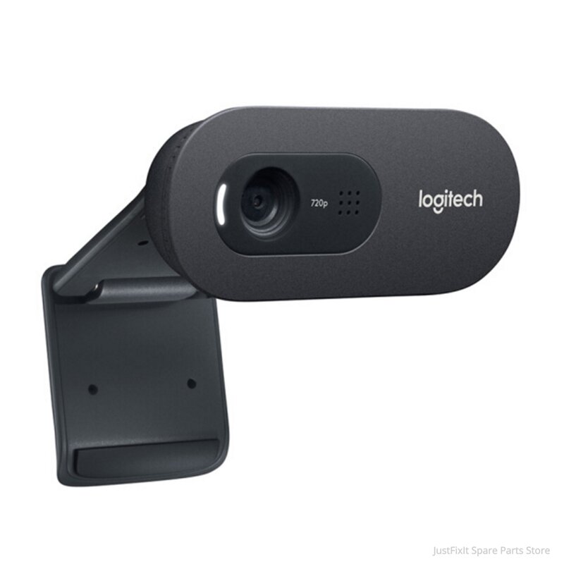 Logitech-webcam c270i com microfone embutido, câmera para pc, microfone hd 720p