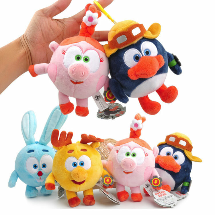 15-20 см мультфильм счастливый шар Pincode мягкая плюшевая игрушка смешарик babyriki GoGo маленький кулон захват тряпичный кукольный рюкзак