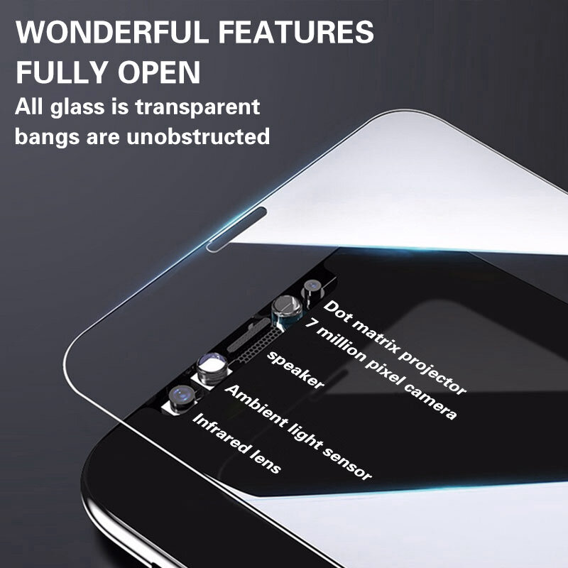 Protetor de tela de vidro temperado completo para apple iphone se 2020, 3-1pcs