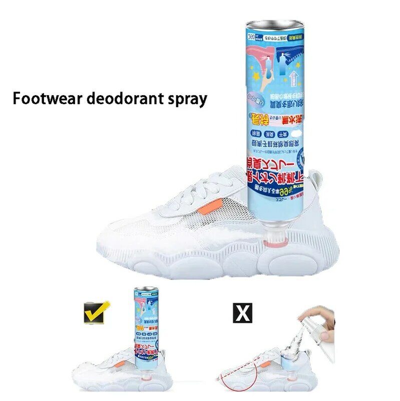 Espray desodorante para zapatos y calcetines, espray para eliminar el olor de los pies, desodoriza el olor de los pies, máscara de Gas desodorante tipo prensa