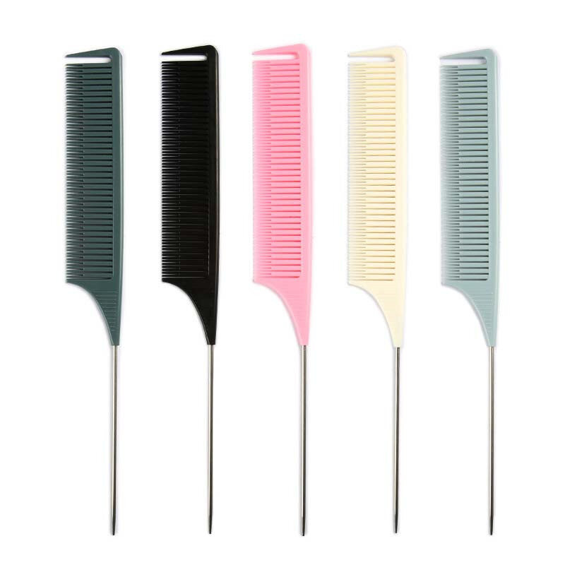 10 unids/set Anti-estática peine cepillo de pelo de peluquería peines enredado pelo cepillos herramientas de diseño para cuidado del cabello
