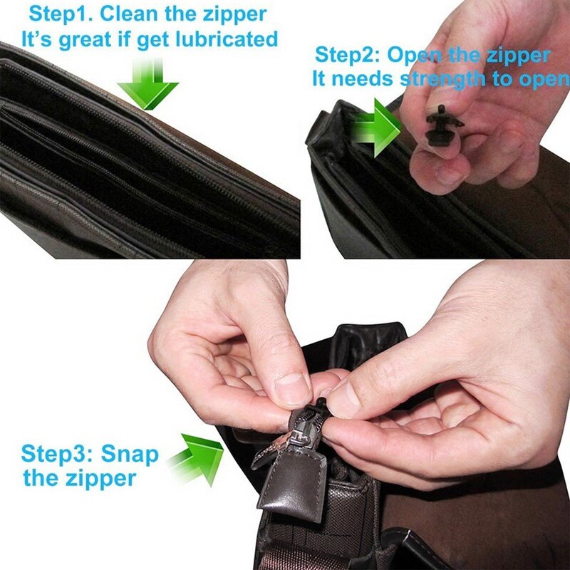 6/12/18Pcs ชุดซ่อมซิป Universal Zippers เย็บ Instant Fix DIY เย็บหัตถกรรมเย็บชุดแฟชั่นซิปโลหะเย็บเสื้อผ้า