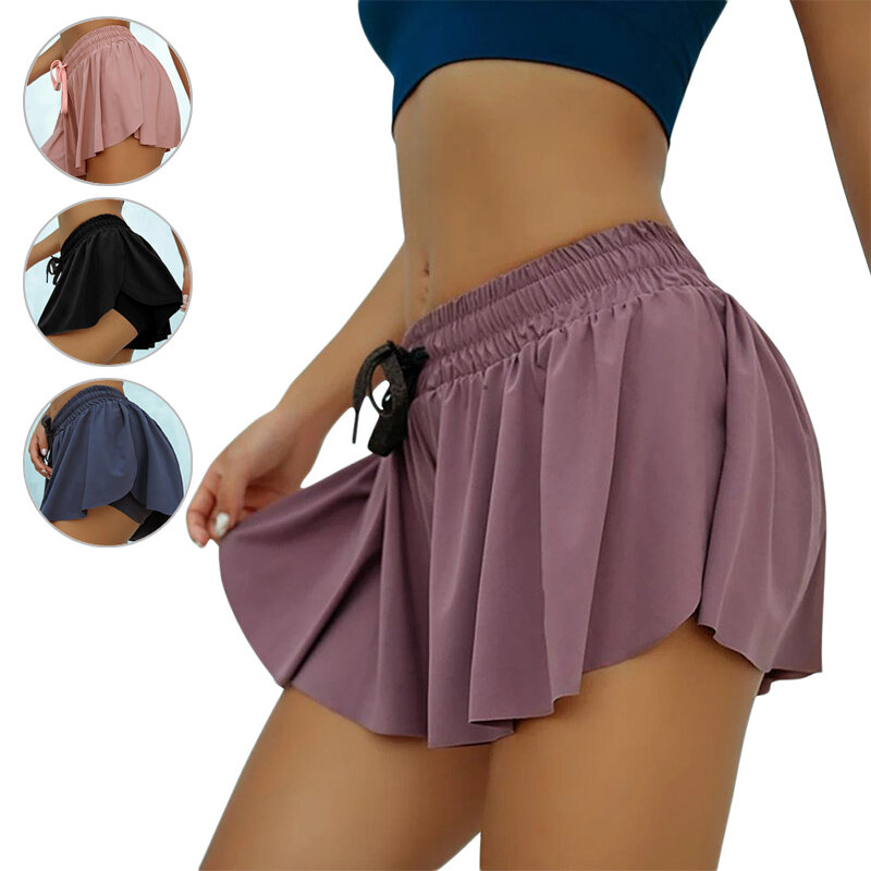 Pantalón de verano bonito deportivo antivaciado de secado rápido suave de alta calidad corto elástico suelto gimnasio Popular Yoga ajustable