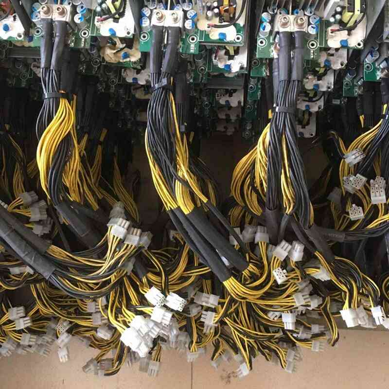 جديد عشرة 6 دبوس PCIE القوى موصل ل Bitmain Antminer APW7 + APW3 PSU L3 D3 1200 واط 1600 واط الناتج سلك