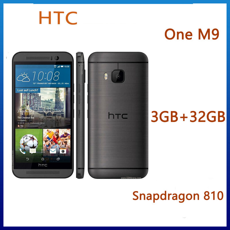 Smartphone HTC One M9  5.0'  inch Quad Core Single  3GB RAM 32GB ROM 98 New