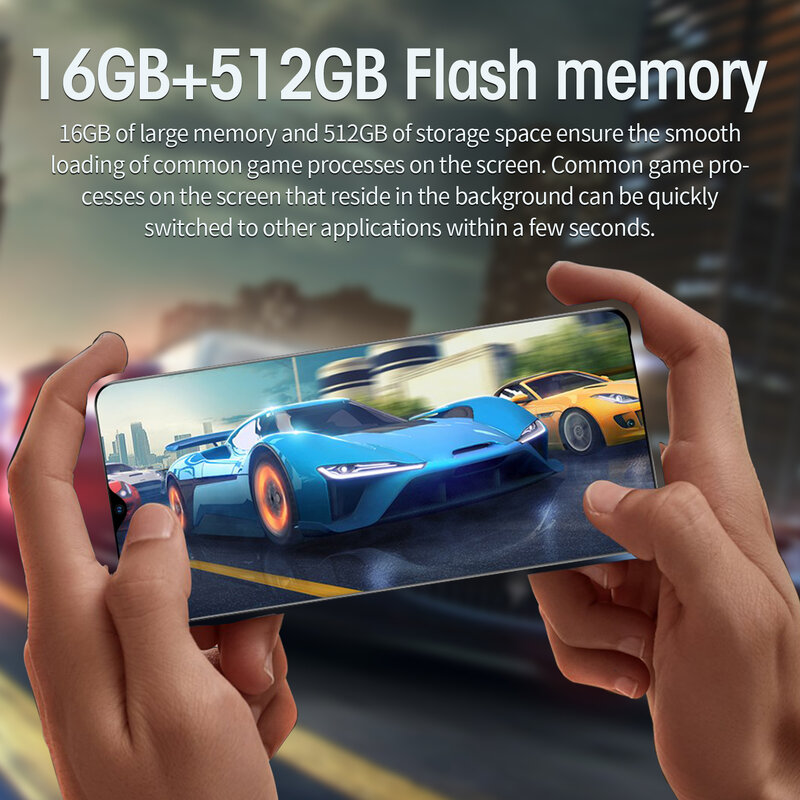 Phiên Bản Toàn Cầu S21 Ultra 16GB + 512GB Android 24 + 48 MP HD Camera Điện Thoại Thông Minh Điện Thoại Di Động 10 Nhân Điện Thoại Di Động 6800MAh