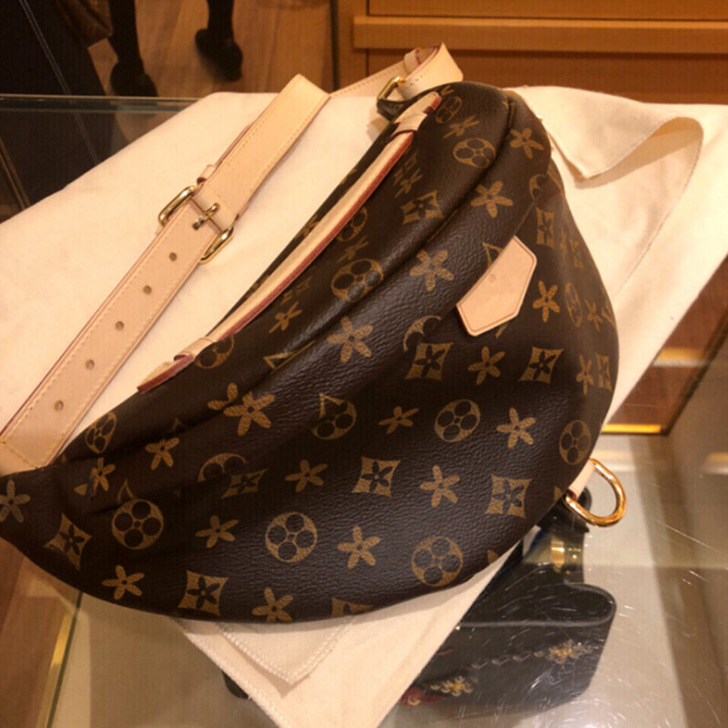 Bags for woman 2021 fashion new old flower waist bag leather women's bag leisure dumpling bag handbag female bag Chest bag