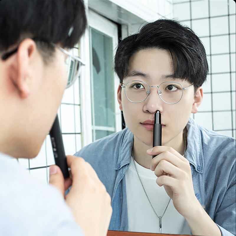 Xiaomi youpin hn1 nariz elétrico aparadores de cabelo para os homens portátil nariz e orelha aparador cabelo clipper barbeador de remoção de segurança mais limpo