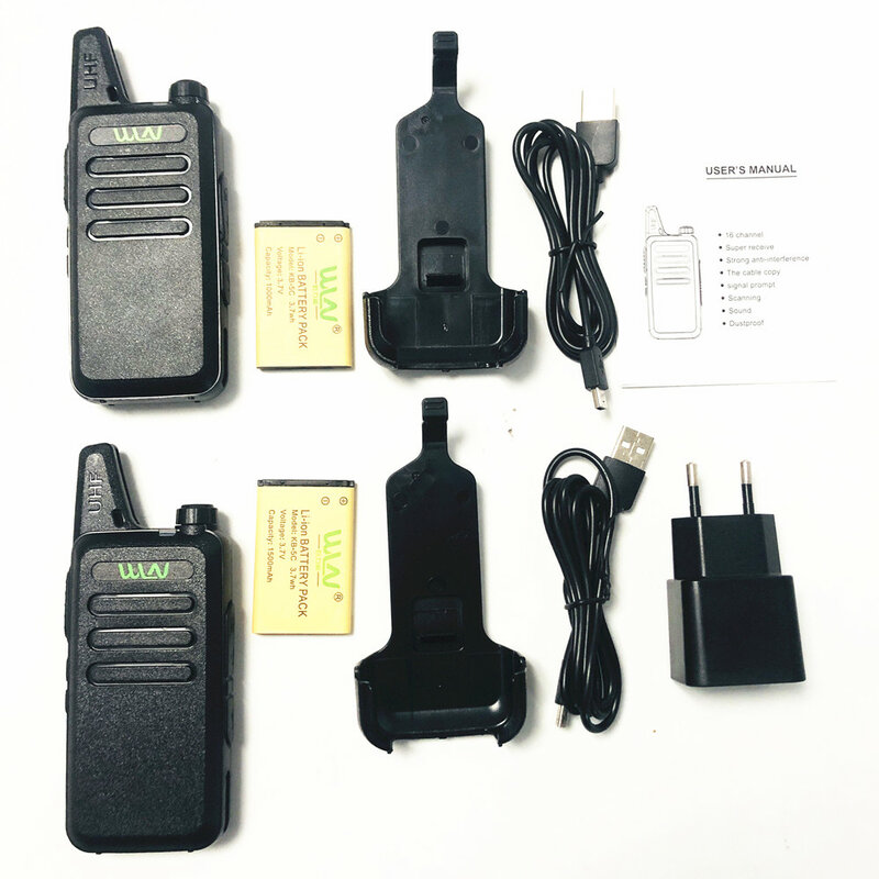2pcs RFD KD-C1 MINI Émetteur-Récepteur Portatif KD C1 Radio Bidirectionnelle Jambon Communicateur Radio Km-Ni Talkie-walkie