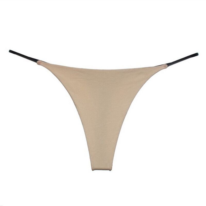 G-String Panties ชุดชั้นในสตรีเซ็กซี่หญิงกางเกงทองสีทึบ Pantys ชุดชั้นใน M-XL Low-Rise Design