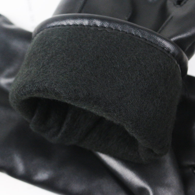 Перчатки Longkeeper из искусственной кожи на осень и зиму, женские и мужские водонепроницаемые перчатки на полный палец, теплые водительские пер...