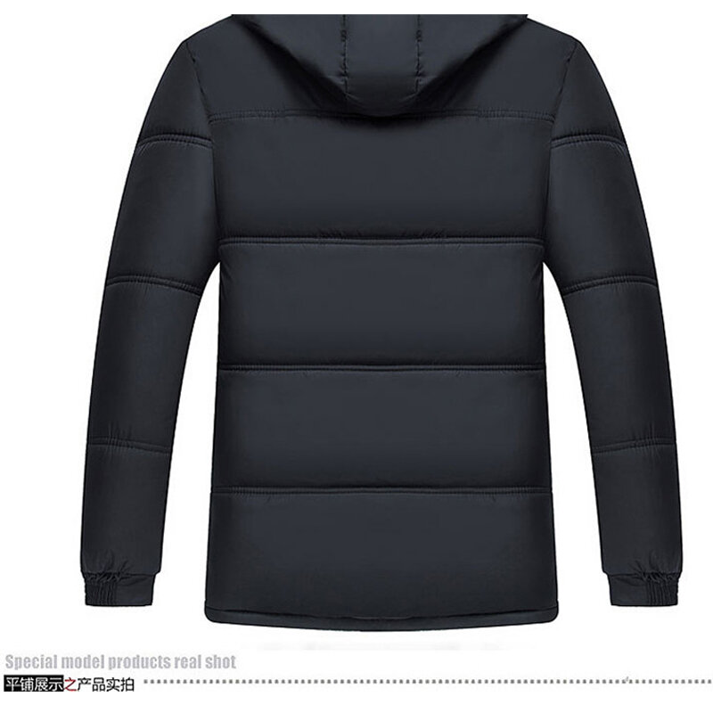Куртка мужская с меховым капюшоном, Модная парка, однотонная Толстая хлопковая куртка, парка с флисом, ветровка, зима 2020
