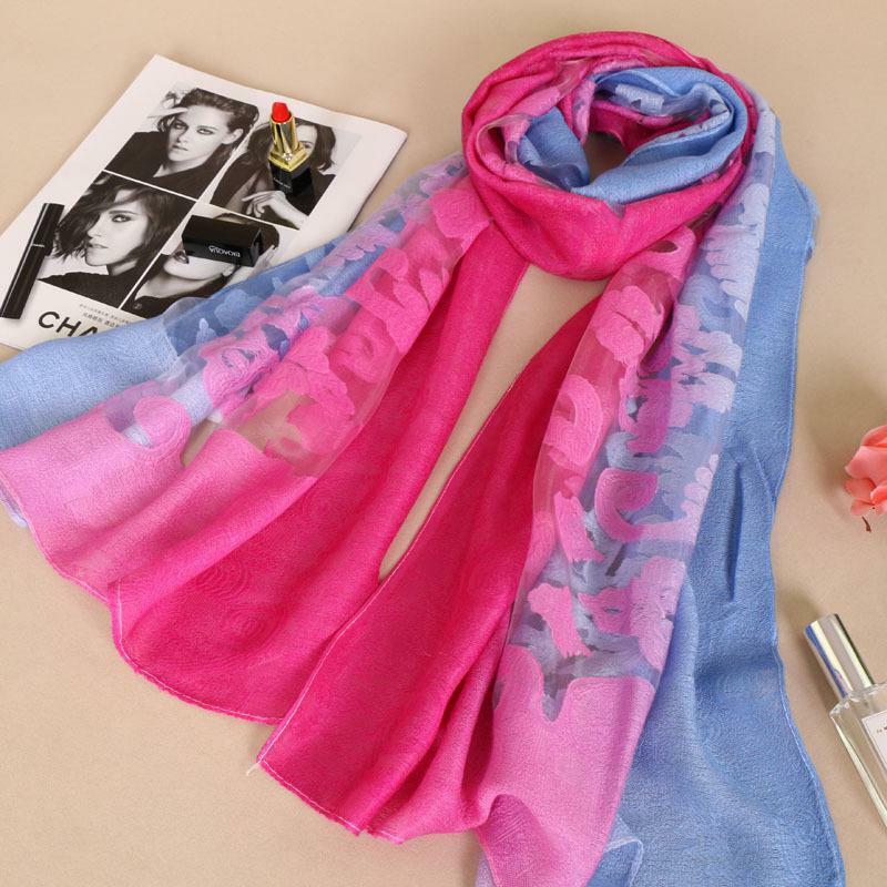 Sticken Viskose Schal Schal Stola Bandanas Moslemisches Hijab Hohe Qualität Kopf Wrap Plain 180cm * 90cm