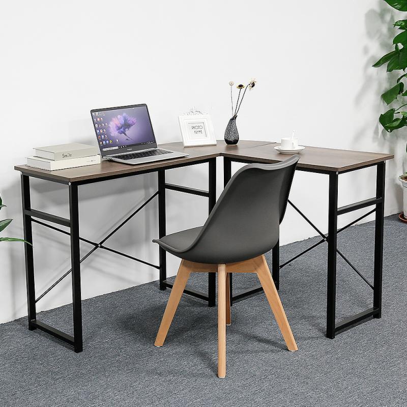 Угловые столы, стоячий стол, компьютерный стол, офисная мебель, подставка для монитора, современный учебный стол для ноутбука, 123-103*40*72,5 см, HWC