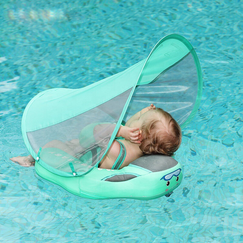 Baby Chest Float Swim with canopy and tail