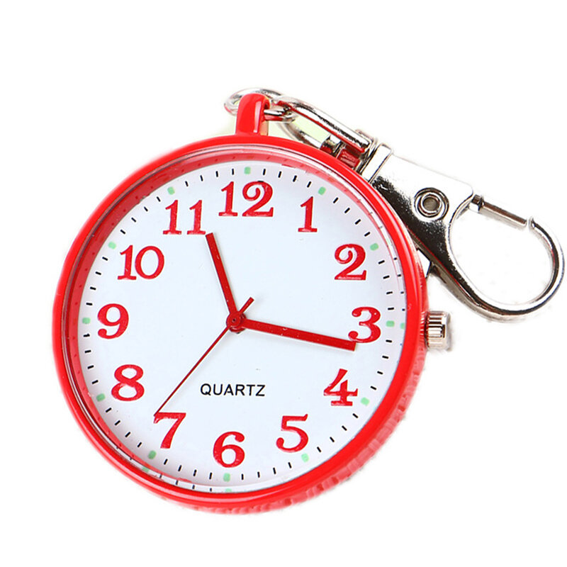 Kwarcowy brelok do kluczy w kształcie zegarka kieszonkowego zegary okrągła tarcza przenośny prosty wisiorek dla kobiet mężczyzn sklep NYZ