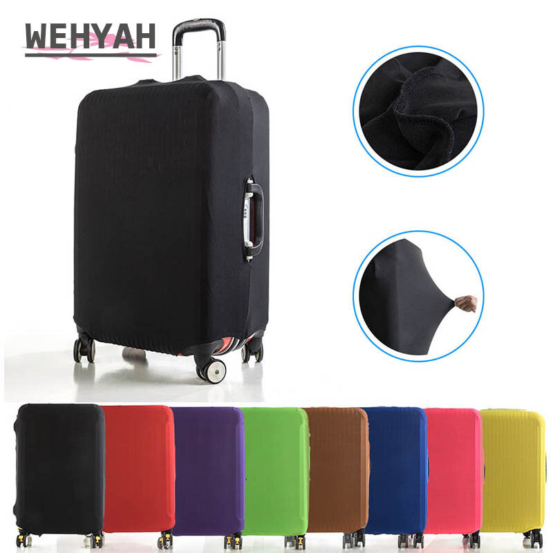 Wehyah Elestic Travel Luggage Cover Suitcase Covers Travel Accessories Women Dust Cover 18''-24'' Protective Case Solid ZY132