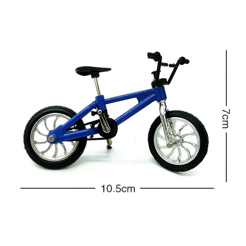 Mini conjunto de brinquedo para bicicleta, conjunto de decoração para bicicleta de montanha modelo de mini bicicleta com dedo para brincadeira criativa e coleção de brinquedos