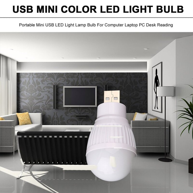 Portable Mini USB LED Light Lamp Bulb For Computer Laptop PC Desk Reading Hot New