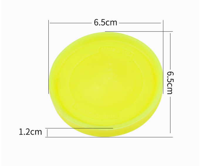 Mini disco de silicone colorido luminoso, discos voadores flexíveis de bolso para brincadeiras e esportes ao ar livre, 1 peça