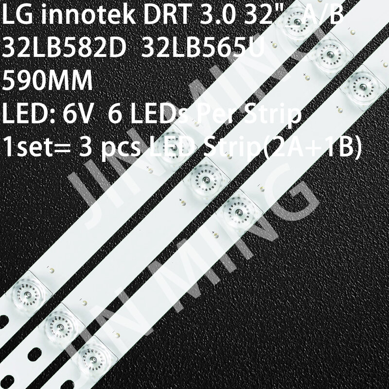 Liquid Crysta Backlight Strip untuk LG Innotek DRT 3.0 32 "_ A/B 32LB582D 32LB565U 32LB563U 32LY330C 32LF560D HC320DXN-VHHS2-51XX