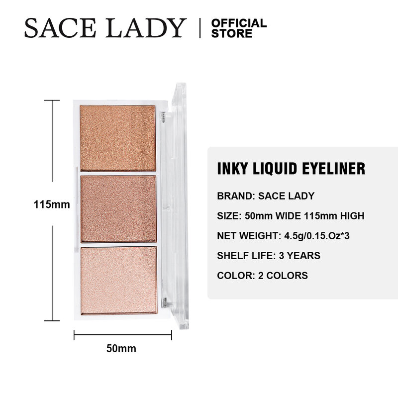 SACE LADY Highlighter Palette แต่งหน้า Contour Powder Matte Face Bronzer Make Up Palette เครื่องสำอางขายส่ง
