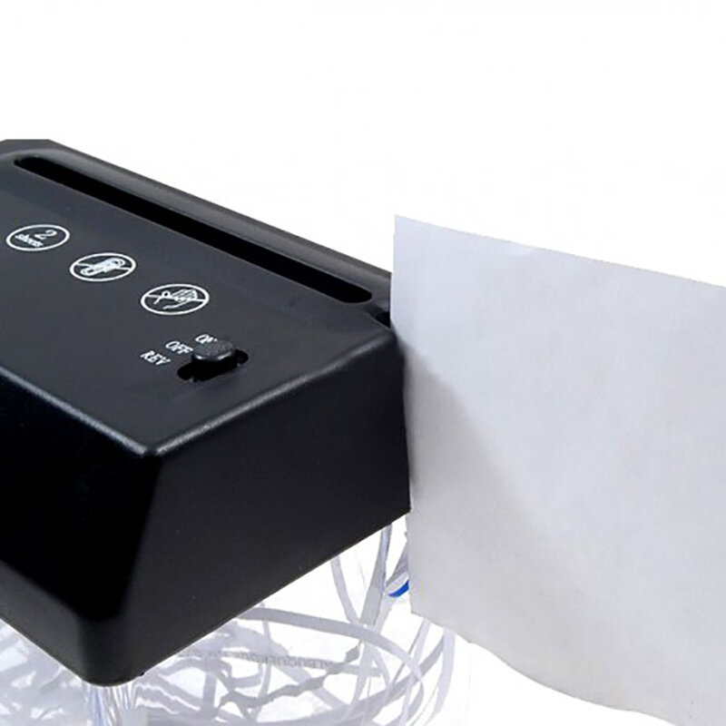 Mini elektryczna niszczarka przenośna niszczarka papieru USB zasilanie bateryjne niszczarka dokumenty cięcie papieru narzędzie do domowego biura
