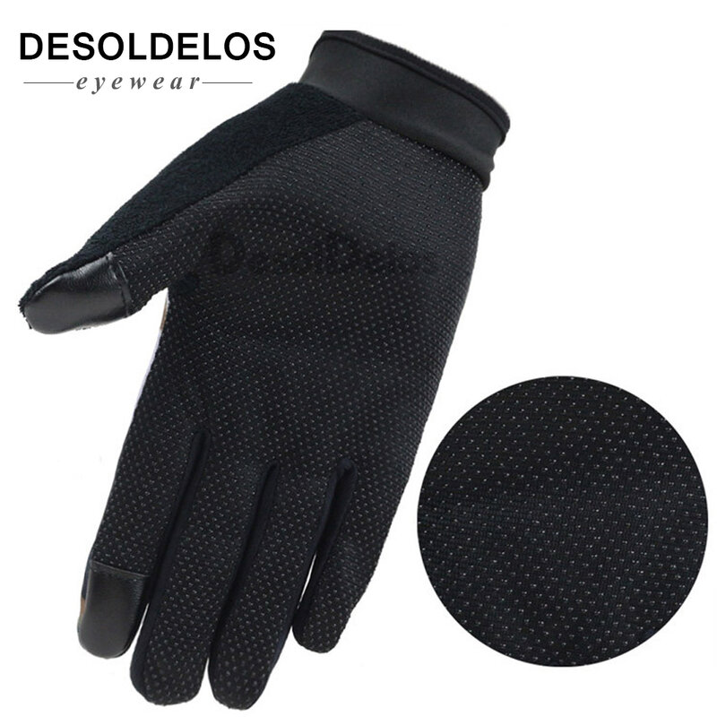 DesolDelos 2019 ผู้ชายFull Finger Touch Screenถุงมือพิมพ์Camoลื่นถุงมือฟิตเนสนาฬิกาข้อมือกีฬากลางแจ้งLuvas Mittens r016