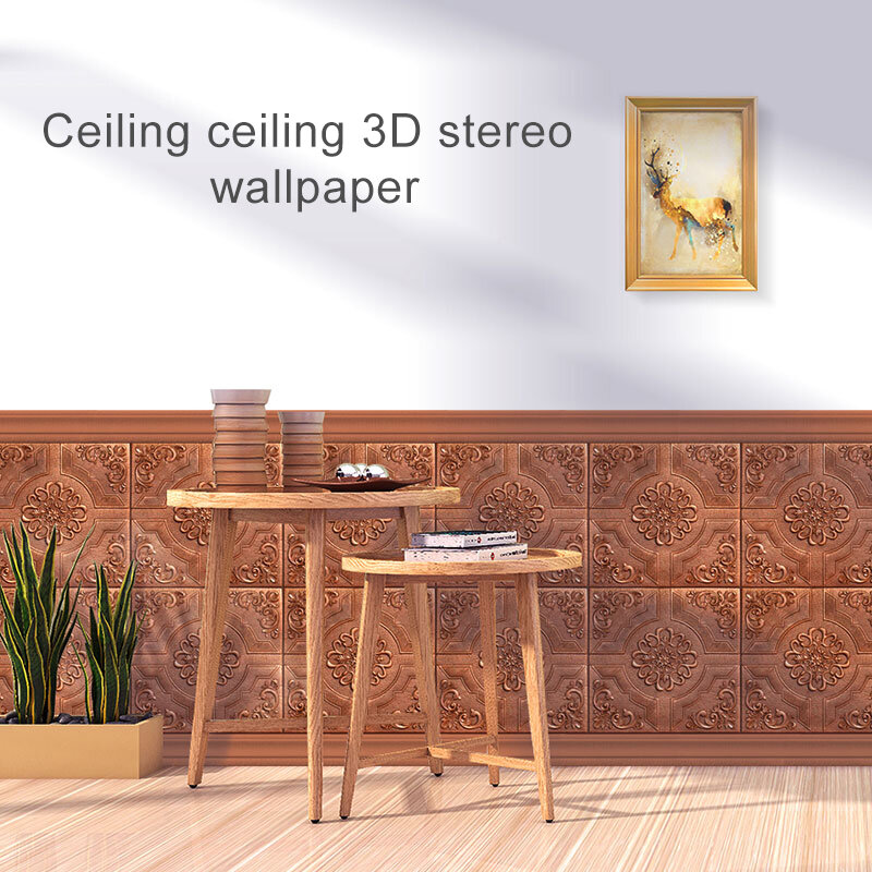70x70cm adesivo murale 3D imitazione mattone camera da letto decorazione carta da parati autoadesiva impermeabile per soggiorno cucina tv sfondo